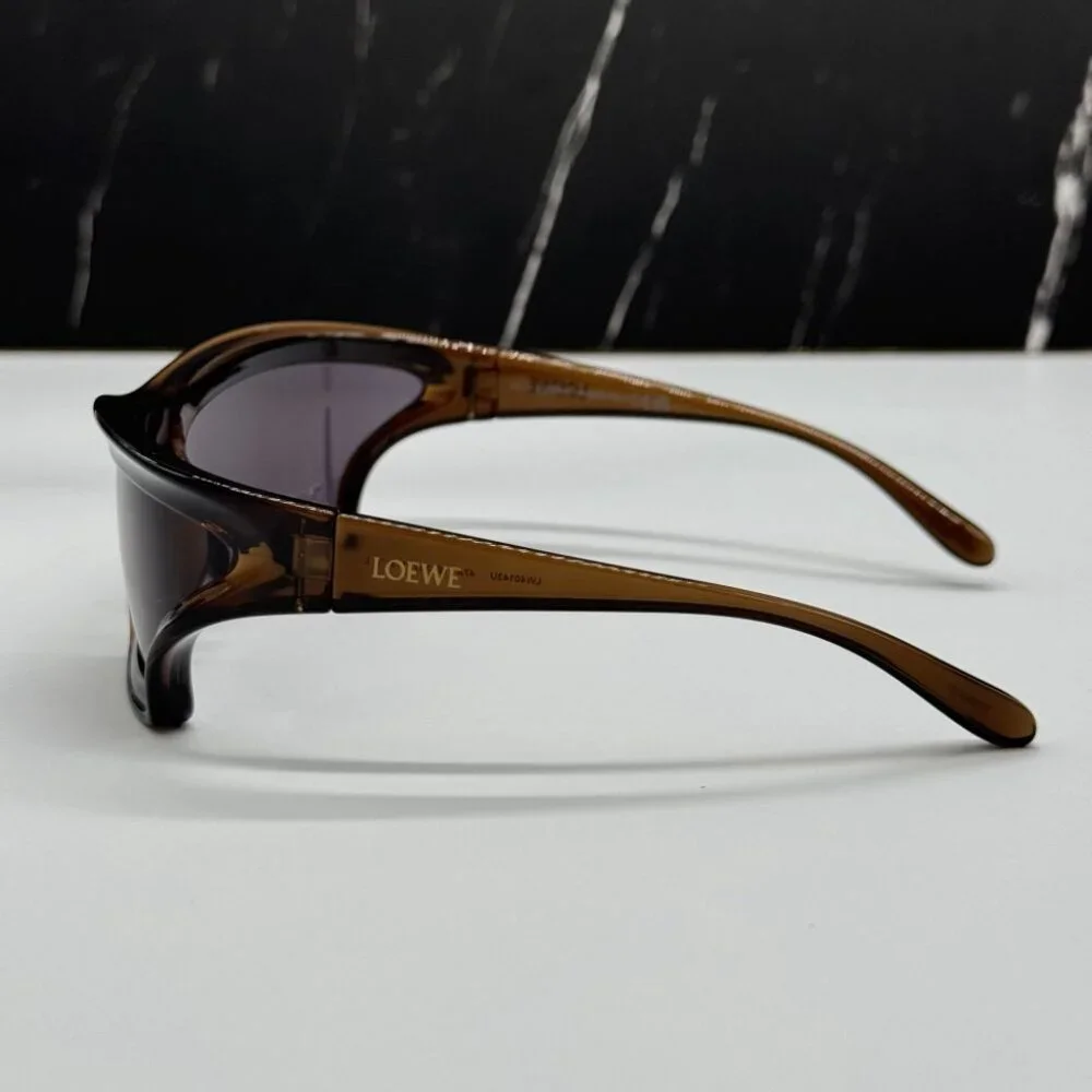 NEW LW40143U 47A LOEWE SUNGLASSES BROWN GREY UNISEX EYEWEAR LOEWE - Picture 7 of 12